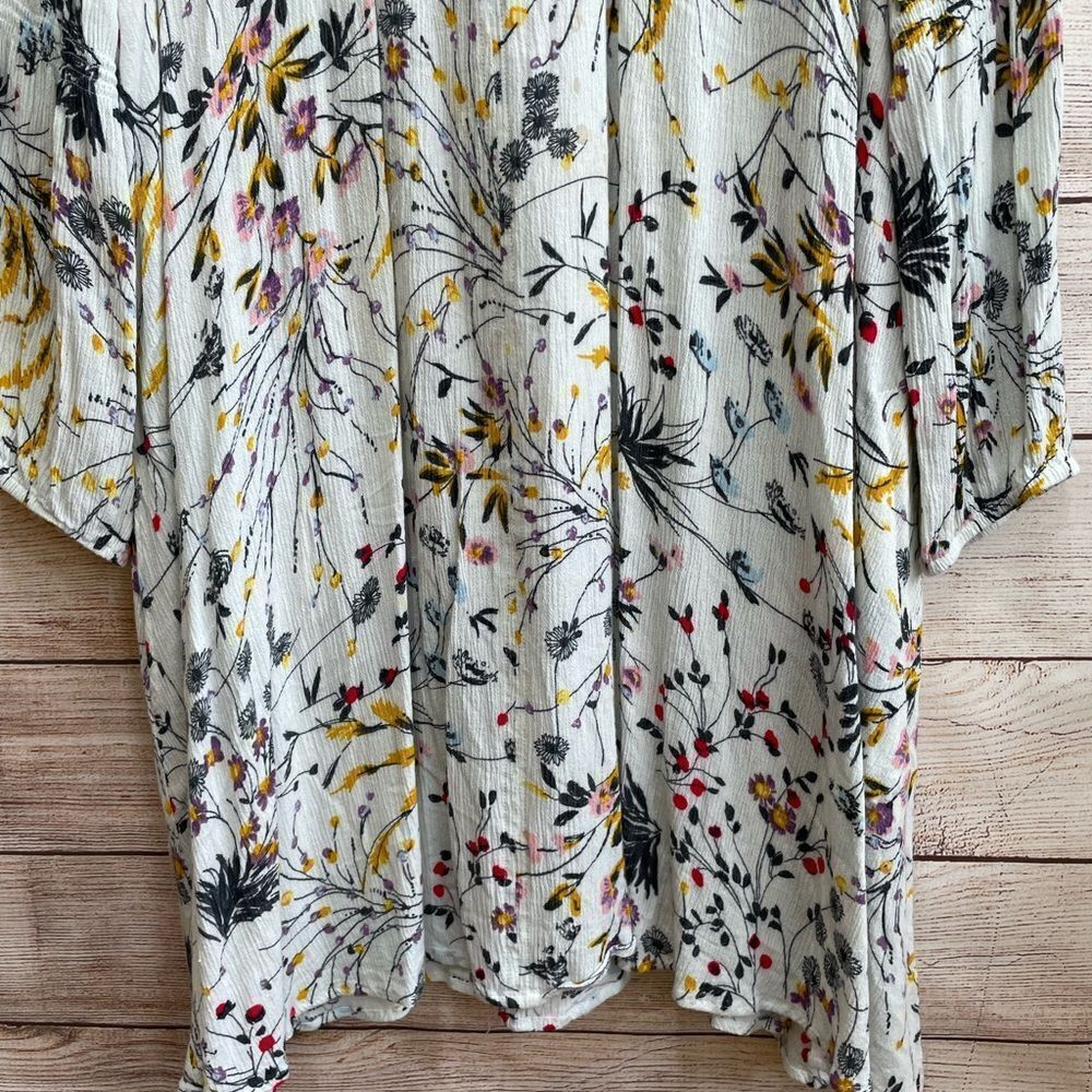 POLAGRAM FLORAL MINI DRESS IN CREAM - Picture 3 of 6